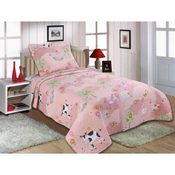 ΚΟΥΒΕΡΛΙ σετ (160cm x 220cm + 1 x 50cm x 70cm) GIRL 001 της Silk Fashion