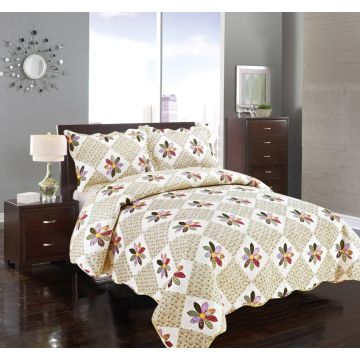 ΚΟΥΒΕΡΛΙ σετ (220cm x 240cm + 2 x 50cm x 70cm) ΜΑΡΓΑΡΙΤΑ της Silk Fashion