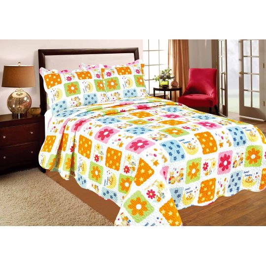 ΚΟΥΒΕΡΛΙ σετ (130cm x 180cm + 1 x 35cm x 45cm) kids2a της Silk Fashion