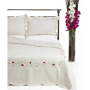 ΚΟΥΒΕΡΛΙ σετ(225cm x 250cm + 2 x 50cm x 70cm) 9214 της Silk Fashion