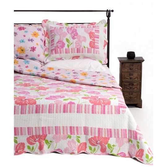 ΚΟΥΒΕΡΛΙ σετ (240cm x 260cm + 2 x 50cm x 70cm) KING06 της Silk Fashion