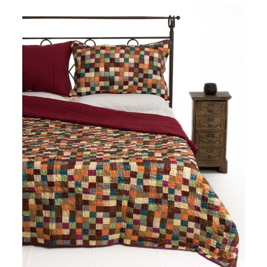 ΚΟΥΒΕΡΛΙ σετ (220cm x 240cm + 2 x 50cm x 70cm) ΣΚΑΚΙ της Silk Fashion