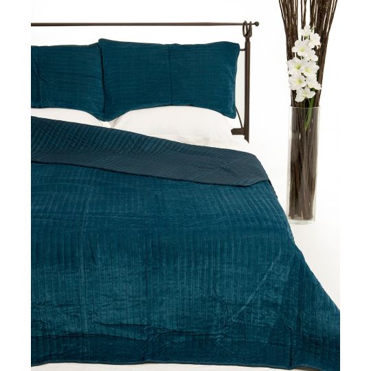 ΚΟΥΒΕΡΛΙ σετ (220cm x 240cm + 2 x 50cm x 70cm)  VELVET ράφ της Silk Fashion