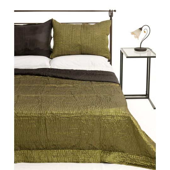 ΚΟΥΒΕΡΛΙ σετ (220cm x 240cm + 2 x 50cm x 70cm)  6330 πράσινο της Silk Fashion