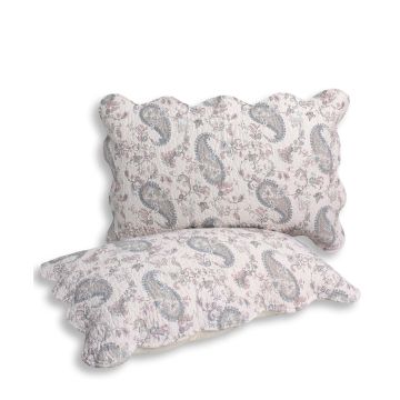 Silk Fashion Μαξιλαροθήκη patch (48cm x 72cm) σιέλ λαχούρι τεμάχιο