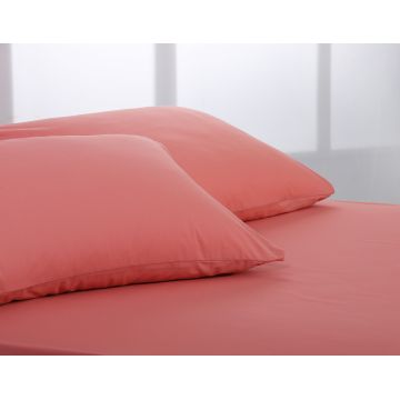 Βαμβακερό σετ μαξιλαροθήκες essentials (52cm x 72cm ) coral almond