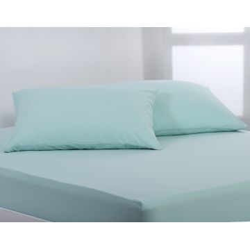 Βαμβακερό σετ μαξιλαροθήκες essentials (52cm x 72cm ) misty jade