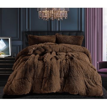 Κουβερτοπάπλωμα μαλλιαρό (220cm x 240cm) coffee της Silk Fashion Κουβερτοπάπλωμα μαλλιαρό (220cm x 240cm) coffee της Silk Fashion