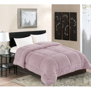 Κουβερτοπάπλωμα braid (240cm x 260cm) λιλά της Silk Fashion Κουβερτοπάπλωμα braid (240cm x 260cm) λιλά της Silk Fashion