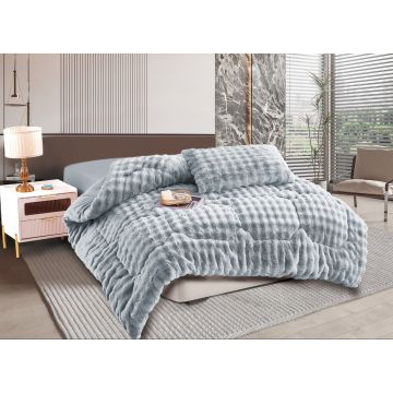 Κουβερτοπάπλωμα burble (220cm x 240cm) γκρί της Silk Fashion Κουβερτοπάπλωμα burble (220cm x 240cm) γκρί της Silk Fashion