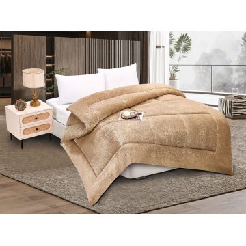 Κουβερτοπάπλωμα solid (240cm x 260cm) light brown της Silk Fashion Κουβερτοπάπλωμα solid (240cm x 260cm) light brown της Silk Fashion