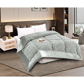 Κουβερτοπάπλωμα pv plush (220cm x 240cm) blue silver της Silk Fashion Κουβερτοπάπλωμα pv plush (220cm x 240cm) blue silver της Silk Fashion
