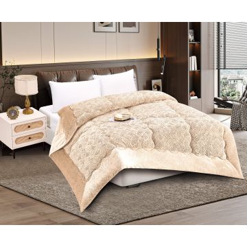Κουβερτοπάπλωμα pv plush (240cm x 260cm) cream της Silk Fashion Κουβερτοπάπλωμα pv plush (240cm x 260cm) cream της Silk Fashion