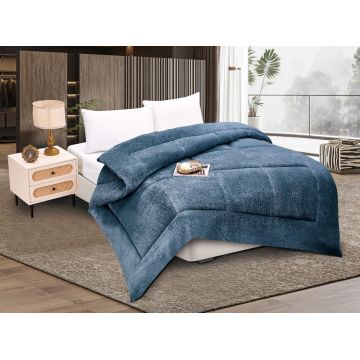 Κουβερτοπάπλωμα solid (240cm x 260cm) navy της Silk Fashion Κουβερτοπάπλωμα solid (240cm x 260cm) navy της Silk Fashion