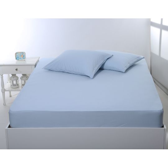 Σεντόνι με λάστιχο jersey (180cm x 200cm + 35cm) siel