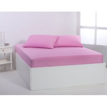 Βαμβακερό σεντόνι essentials (125cm x 200cm + 35cm) pastel levander