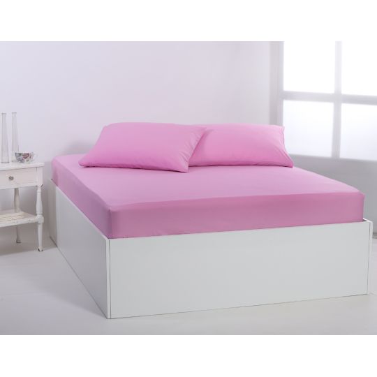 Βαμβακερό σεντόνι essentials (125cm x 200cm + 35cm) pastel levander