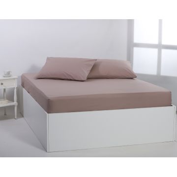 Βαμβακερό σεντόνι essentials (245cm x 267cm) mashroom