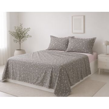 Σετ σεντόνια βαμβακερά 200TC (160cm x 200cm + 35cm) whisper