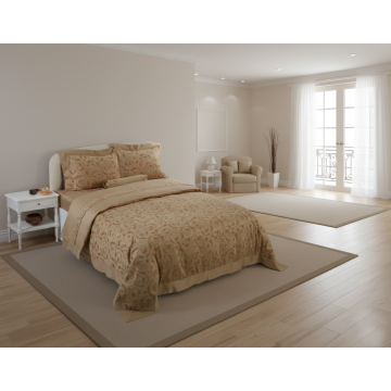 Σετ 6 τεμαχίων υπέρδιπλα σεντόνια ζακάρ (230cm x 250cm) HS009