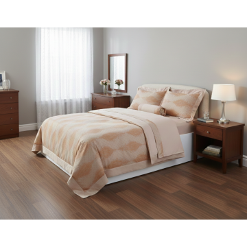 Σετ 6 τεμαχίων υπέρδιπλα σεντόνια ζακάρ (230cm x 250cm) HS010