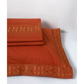 Silk Fashion σεντόνια βαμβακερά ( 230cm x 250cm 2x 50cm x 70cm) M126 κεραμιδί Silk Fashion σεντόνια βαμβακερά ( 230cm x 250cm 2x 50cm x 70cm) M126 κεραμιδί