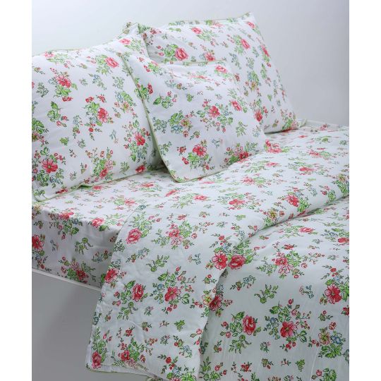 Silk Fashion παπλωματοθήκη 215cm x 240cm κατωσέντονο με λάστιχο 160cm x 210cm+19cm 2x50cm x 70cm 40cm x 40cm joy-21a