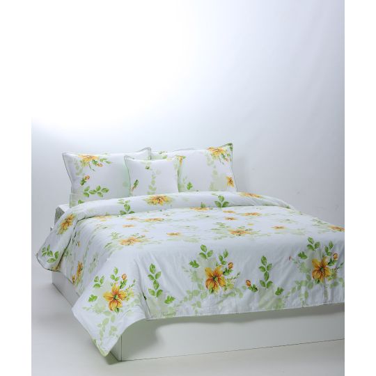 Silk Fashion παπλωματοθήκη 215cm x 240cm κατωσέντονο με λάστιχο 160cm x 210cm+19cm 2x50cm x 70cm 40cm x 40cm joy-18a