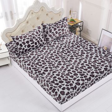 Silk Fashion Fleece σεντόνι με λάστιχο και μαξιλαροθήκες (160cm x 200cm + 30cm) design 2
