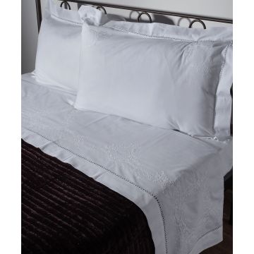 Silk Fashion ΧΕΙΡΟΠΟΙΗΤΟ ΣΕΝΤΟΝΙ 624 ΤΕΣΣΑΡΩΝ ΤΕΜΑΧΙΩΝ (225CM X 270CM) ΛΕΥΚΟ Silk Fashion ΧΕΙΡΟΠΟΙΗΤΟ ΣΕΝΤΟΝΙ 624 ΤΕΣΣΑΡΩΝ ΤΕΜΑΧΙΩΝ (225CM X 270CM) ΛΕΥΚΟ