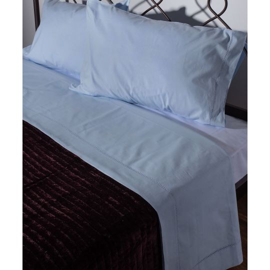 Silk Fashion ΧΕΙΡΟΠΟΙΗΤΟ ΣΕΝΤΟΝΙ ΜΕ ΑΖΟΥΡ ΝΧ46 ΤΡΙΩΝ ΤΕΜΑΧΙΩΝ (225CM X 250CM) ΣΙΕΛ