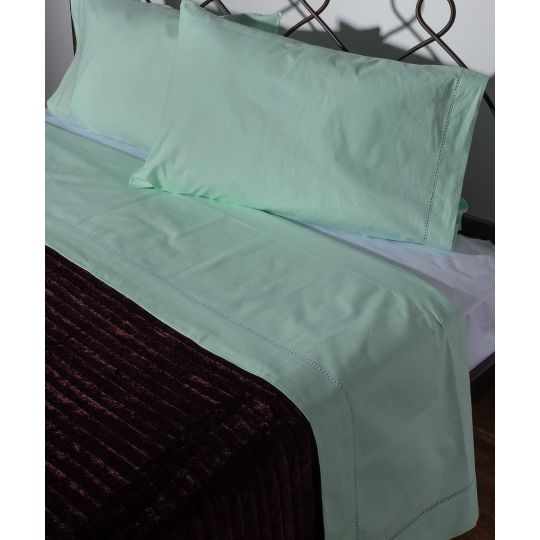 Silk Fashion ΧΕΙΡΟΠΟΙΗΤΟ ΣΕΝΤΟΝΙ ΜΕ ΑΖΟΥΡ ΝΧ46 ΤΡΙΩΝ ΤΕΜΑΧΙΩΝ (225CM X 250CM) ΠΡΑΣΙΝΟ