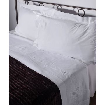 Silk Fashion ΧΕΙΡΟΠΟΙΗΤΟ ΣΕΝΤΟΝΙ 4480 ΤΡΙΩΝ ΤΕΜΑΧΙΩΝ (225CM X 270CM) ΛΕΥΚΟ Silk Fashion ΧΕΙΡΟΠΟΙΗΤΟ ΣΕΝΤΟΝΙ 4480 ΤΡΙΩΝ ΤΕΜΑΧΙΩΝ (225CM X 270CM) ΛΕΥΚΟ