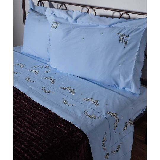 Silk Fashion ΧΕΙΡΟΠΟΙΗΤΟ ΡΟΚΟΚΟ ΣΕΝΤΟΝΙ 7003 ΤΕΣΣΑΡΩΝ ΤΕΜΑΧΙΩΝ (225CM X 270CM)  ΣΙΕΛ