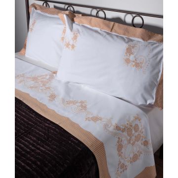 Silk Fashion ΧΕΙΡΟΠΟΙΗΤΟ ΣΕΝΤΟΝΙ 644-1 ΤΡΙΩΝ ΤΕΜΑΧΙΩΝ (225CM X 270CM) ΚΑΦΕ Silk Fashion ΧΕΙΡΟΠΟΙΗΤΟ ΣΕΝΤΟΝΙ 644-1 ΤΡΙΩΝ ΤΕΜΑΧΙΩΝ (225CM X 270CM) ΚΑΦΕ