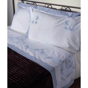 Silk Fashion ΧΕΙΡΟΠΟΙΗΤΟ ΣΕΝΤΟΝΙ 644-1 ΤΡΙΩΝ ΤΕΜΑΧΙΩΝ (225CM X 270CM) ΣΙΕΛ Silk Fashion ΧΕΙΡΟΠΟΙΗΤΟ ΣΕΝΤΟΝΙ 644-1 ΤΡΙΩΝ ΤΕΜΑΧΙΩΝ (225CM X 270CM) ΣΙΕΛ