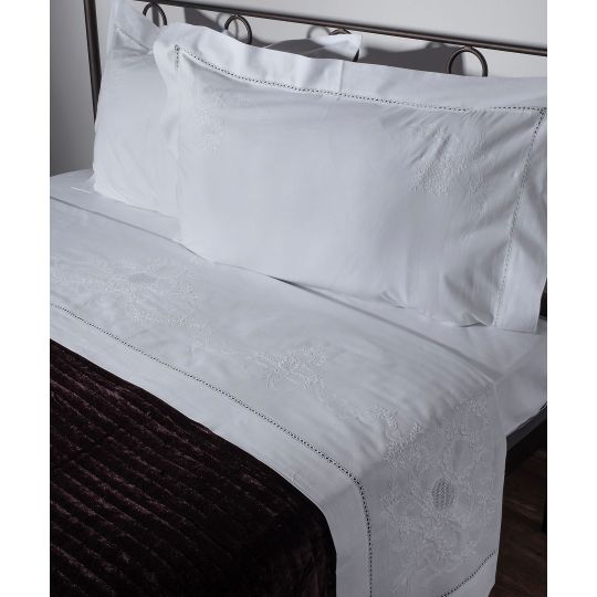 Silk Fashion ΧΕΙΡΟΠΟΙΗΤΟ ANEBATO ΣΕΝΤΟΝΙ 2827 ΤΕΣΣΑΡΩΝ ΤΕΜΑΧΙΩΝ (225CM X 270CM) ΛΕΥΚΟ