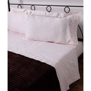 Silk Fashion ΧΕΙΡΟΠΟΙΗΤΟ ΚΟΦΤΟ ΣΕΝΤΟΝΙ 800 ΤΕΣΣΑΡΩΝ ΤΕΜΑΧΙΩΝ (225CM X 270CM) ΡΟΖ Silk Fashion ΧΕΙΡΟΠΟΙΗΤΟ ΚΟΦΤΟ ΣΕΝΤΟΝΙ 800 ΤΕΣΣΑΡΩΝ ΤΕΜΑΧΙΩΝ (225CM X 270CM) ΡΟΖ