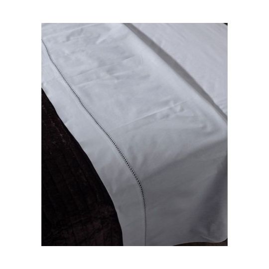 Silk Fashion ΧΕΙΡΟΠΟΙΗΤΟ ΣΕΝΤΟΝΙ ΜΕ ΑΖΟΥΡ ΝΧ46 ΤΡΙΩΝ ΤΕΜΑΧΙΩΝ (225CM X 250CM) λευκό