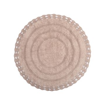 Silk Fashion Πατάκι στρογγυλό ( 70cm ) linen