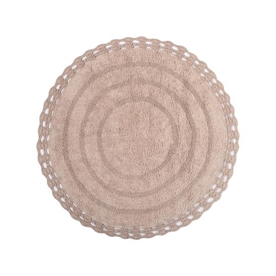 Silk Fashion Πατάκι στρογγυλό ( 70cm ) linen