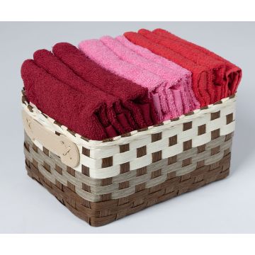 Silk Fashion Σετ λαβέτες 9 τεμάχια (30cm x 30cm) κόκκινο