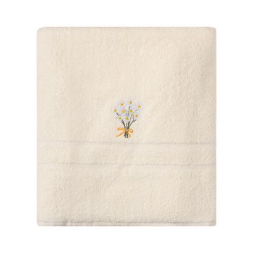 Silk Fashion Πετσέτα Σώματος ( 100cm x 150cm ) Ivory Χαμομήλι