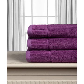 Silk Fashion Βαμβακερή πετσέτα ΜΕΛΩΔΙΑ 600gsm (40cm x 60cm) Purple