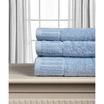 Silk Fashion Βαμβακερή πετσέτα ΜΕΛΩΔΙΑ 600gsm (75cm x 150cm) sky blue