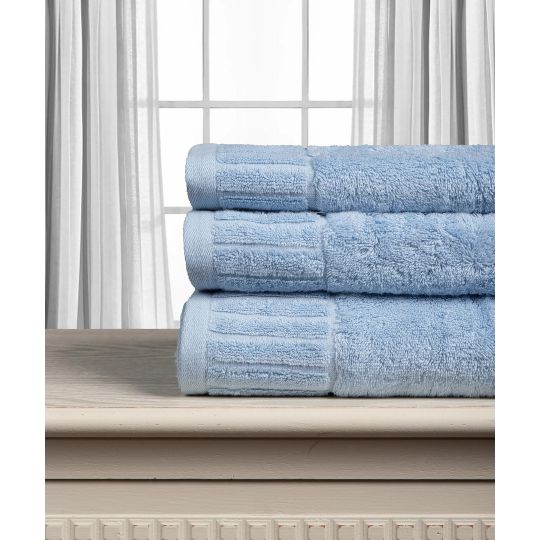 Silk Fashion Βαμβακερή πετσέτα ΜΕΛΩΔΙΑ 600gsm (75cm x 150cm) sky blue