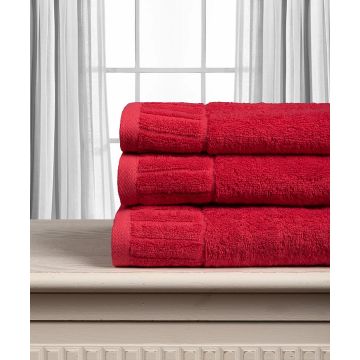 Silk Fashion Βαμβακερή πετσέτα ΜΕΛΩΔΙΑ 600gsm (50cm x 100cm) red