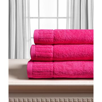 Silk Fashion Βαμβακερή πετσέτα ΜΕΛΩΔΙΑ 600gsm (50cm x 100cm) φούξια