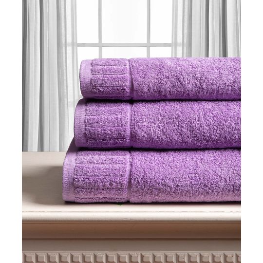 Silk Fashion Βαμβακερή πετσέτα ΜΕΛΩΔΙΑ 600gsm (50cm x 100cm) lila