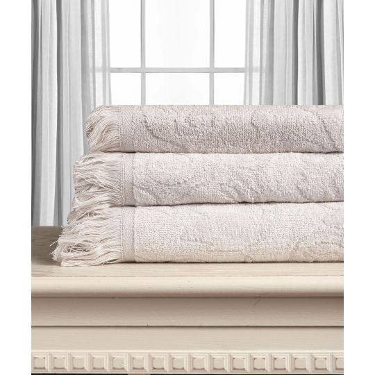 Silk Fashion Βαμβακερή ζακάρ πετσέτα ALICIA 520gsm (80cm x 150cm) silver